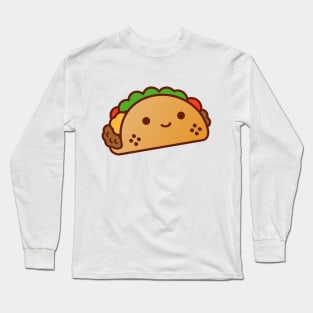 Cute Kawaii Taco Long Sleeve T-Shirt